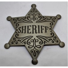 Sheriff Star Filigree Badge.